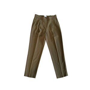 BABATON Olive Brown Pleated Ankle Dress Pants Size 2